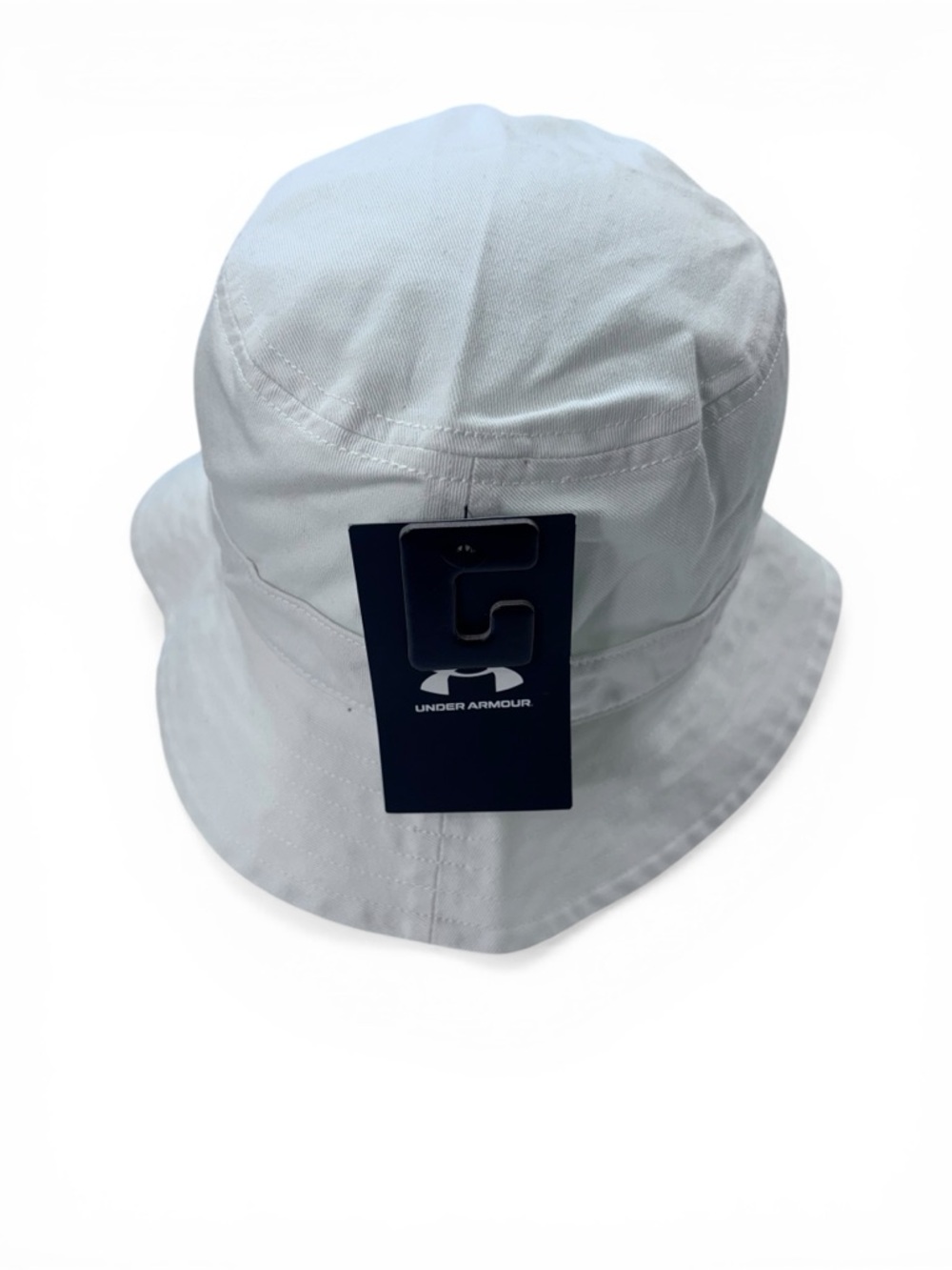 Under Armour White Bucket Hat L/XL UA Logo Men’s NWT Streetwear - Picture 3 of 8